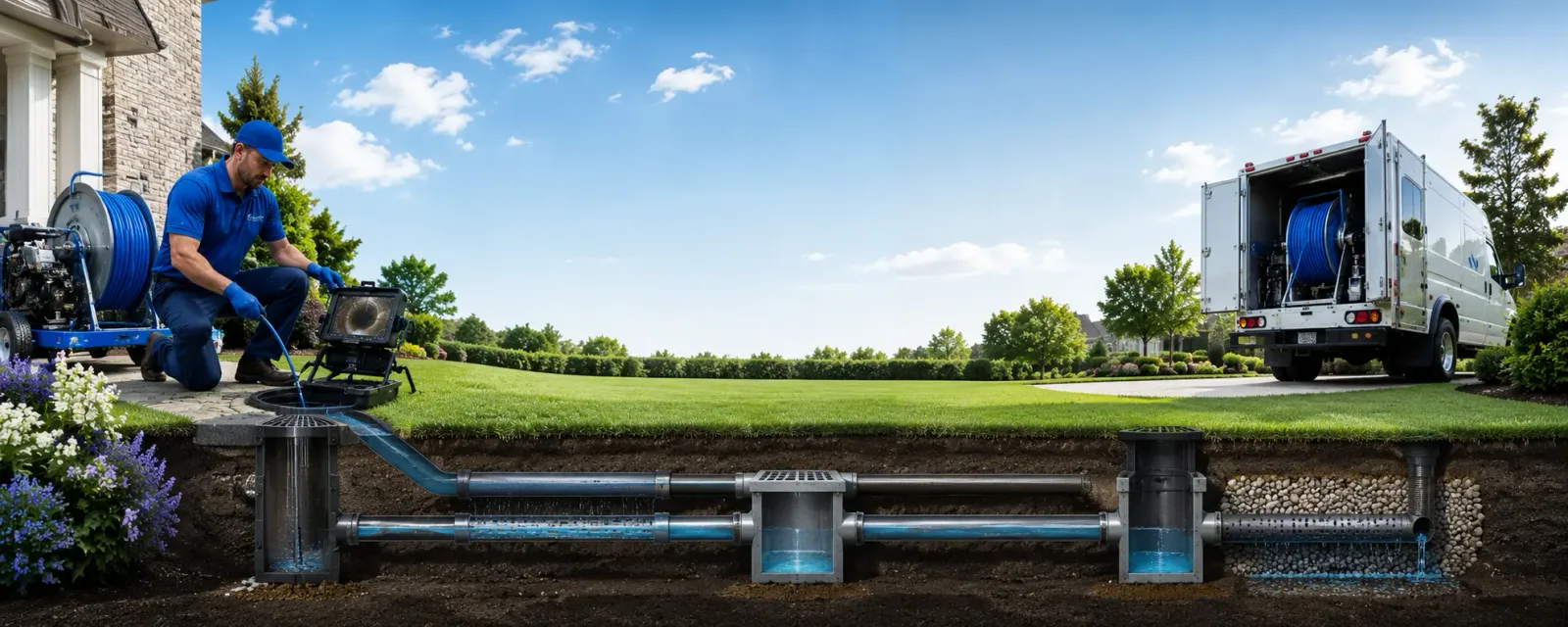 Outdoor drain cleaning information for Oakdale, PA